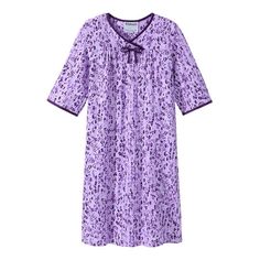 Our Newest Womens Open Back Hospital Nightgown, designed comfy for sleeping and pretty for lounging. These pretty open back hospital nighties feature a gathered yoke which ensures a roomy fit. Quality soft polyester-cotton interlock (65% polyester / 35% cotton) with satin trim. Convenient patch pocket. Full back overlap with connections at each shoulder. The full back overlap of this adaptive sleep gown provides complete comfort and discretion unlike traditional tie back hospital nightgowns. The Handicapped Clothing, Sleep Gown, Flannel Nightgown, Adaptive Clothing, Hospital Gown, Ladies Gown, House Dress, Pink Parties, Night Dress