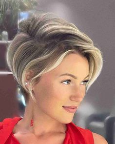 Short Blonde Wig, Short Wavy Wigs, Bob Haircut Ideas, Pixie Bob Haircut, Wigs Short, Wavy Wigs, Wigs Synthetic, Edgy Short Hair, Short Wavy