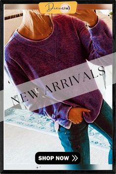 Fashion Autumn Casual Cotton Long Sleeve Crew Neck Sweaters Purple Letter Print Sweater For Fall, Casual Purple Winter Tops, Purple Letter Print Top For Fall, Purple Relaxed Fit Top For Fall, Crew Neck Sweaters, Autumn Casual, Fashion Autumn, Crew Neck Top, Casual Fall