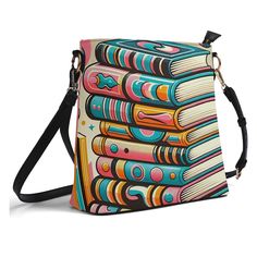 Be the envy of bookworms everywhere with our Book Lover Bucket Bag! This trendy retro style shoulder bag is perfect for carrying your f - 8135779025051 Retro Shoulder Bag For Travel And Back To School, Retro Bags With Adjustable Strap For Back To School, Retro Back To School Bag With Adjustable Strap, Multicolor Satchel Shoulder Bag For Back To School, Back To School Multicolor Satchel Shoulder Bag, Retro Rectangular Shoulder Bag For Back To School, Multicolor Shoulder Bag For Back To School, Modern Kitchen Accessories, Retro Phone Case