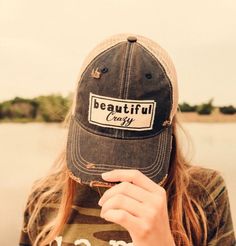 Details Vintage Distressed Trucker Cap "Beautiful Crazy"Color: Navy Blue Distressed Material: Cotton/Polyester blend, Mesh backSize: One size fits most, with an adjustable snapback. Unisex cap. Distressed Snapback Baseball Cap, Distressed Snapback Baseball Hat, Distressed Adjustable Snapback Baseball Hat, Distressed Snapback Baseball Cap For Spring, Adjustable Distressed Trucker Hat Baseball Cap, Spring Distressed Snapback Baseball Cap, Adjustable Distressed Trucker Baseball Cap, Trendy Soft-washed Snapback Hat, Distressed Adjustable Snapback Trucker Hat