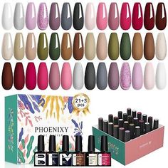 ad eBay - 24 PCS Gel Nail Polish Set, Gel Nail Polish Kit with Base Gloss Matte Top Coat W - Buy Now, click the link (eBay) Nail Polish Kit, Matte Top Coat, Nail Polish Kits, Nail Polish Set, Gel Nail Polish Set, Nail Polish Sets, Pedicure Nails, Base Coat, Gel Nail