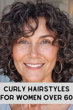 Curly Hairstyles for Women Over 60 >> Forget the struggle! This short stacked bob is the perfect cut for tight curls, giving them a sleek and modern makeover. Click here to check out more curly hairstyles that will inspire women over 60 to embrace their natural texture. Curly Perms Medium, Permed Bobs, Stacked Curly Bob Haircut, Permed Hairstyles Medium, Haircuts For Fine Curly Hair, Curly Bobs For Older Women, Short Curly Hair With Layers, Fine Curly Hair Cuts, Medium Curly Bob