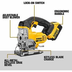 the parts of a cordless jig saw