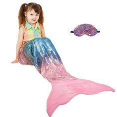 Catalonia mermaid tail blanket is a unique type of blanket that is designed to resemble the tail of a mermaid. It is made of soft and cozy material and comes in a variety of colors and patterns. They make great gifts for mermaid enthusiasts or anyone who loves to feel cozy and comfortable. The mermaid tail is shaped like a long, tapered tail that is wide at the top and narrows down to a point at the bottom. The tail is decorated with scales, fins, that give it a realistic mermaid appearance. The Snuggle In Bed, Mermaid Tails For Kids, Realistic Mermaid, Mermaid Bedroom, Mermaid Tail Blanket, Fish Scale Pattern, Rainbow Ombre, Snuggle Blanket, Cozy Accessories