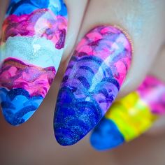 The bisexual pride flag is stunning, and these bi pride nails are perfect to wear this year! High Munchies, Orange Drink, Kiss Gift, Red Licorice, Bisexual Pride Flag, Electric Daisy, One Night Stand