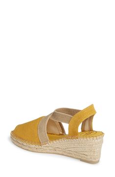 A jute-wrapped wedge and platform further the breezy warm-weather style of a casual-chic sandal. Style Name:Toni Pons Breda Sandal (Women). Style Number: 5804193_1. Yellow Casual Slingback Sandals, Spring Open Toe Jute Espadrilles, Casual Natural Slingback Sandals With Round Toe, Casual Slingback Wedge Heel Sandals For Vacation, Spring Jute Espadrilles With Open Toe, Vacation Jute Espadrilles With Round Toe, Casual Straw Espadrilles With Ankle Strap, Casual Jute Sandals For Spring, Spring Beach Espadrille Slingback Sandals