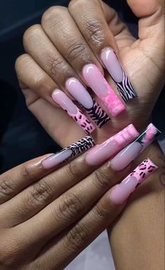 Dope Nail Designs, Long Square Acrylic Nails, Acrylic Nails Coffin Short