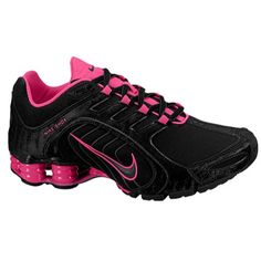 Nike Shocks, Pink And Black Nikes, All Nike Shoes, Pink Foil, Nike Sneakers Women, Nike Basketball Shoes, Cute Nikes