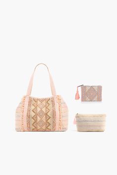 Rose Gold is on trend and taking hold as the hottest metallic tone of the year. Grab this season's most beautiful hand beaded tote, pop in your fully embellished beaded coin bag, and pop all your essentials into your pouch for a combo that's going to be a fave for years to come. Summer Pink Beaded Bag, Trendy Beaded Pouch Bag, Pink Rectangular Cosmetic Bag For Summer, Summer Pink Rectangular Cosmetic Bag, Pink Summer Pouch, Pink Beaded Bag For Everyday Use, Everyday Pink Beaded Bag, Pink Pouch Cosmetic Bag For Summer, Summer Beaded Bag Fashion Accessory