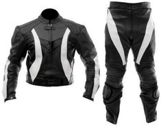 BIKER SUIT Jacket Description Exact Material: High Quality Cowhide Leather Armour: Back, Shoulder, Elbow, Hip, Knee Features: Optional Speed hump, Knee Sliders, Embossed Design, CE Approved Armour, Removable Armour, Water Resistant Fastening: Zip Gender: Men's, Women's Main Colour: same as picture Season: All Type: One Piece and Two Piece Style: Racing All the jacket are custom made. All US, EU & UK sizes available kindly refer the attach size chart image of the listing or ping us for custom dimensions. Manufacturing time 7~10 business days & hand Hand Stitching . Leave A message or email if you want to have different color or size. We would be pleased to assist you. Handling time 10 days. Ship through Express DHL FEDEX SKYNET courier service through out the world There might be a slight v Motorcycle White, Biker Suit, Leather Two Piece, Motorcycle Leathers Suit, Motorbike Racing, White Motorcycle, Leather Suit, Motorcycle Suit, Black And White Jacket