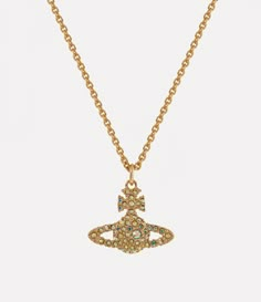 Grace Bas Relief Pendant Necklace in Gold | Vivienne Westwood® Vivienne Westwood Necklace Gold, Gold Vivienne Westwood, Iridescent Crystal, Ring Watch, Bas Relief, The Grace, Lace Boots, Lace Up Shoes, Vivienne Westwood