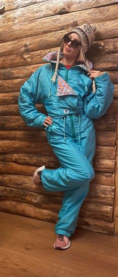 I am selling a company ski/snowboard suit from the renowned Blue Seven brand. Fashionable, stylish and comfortable. Vintage.  Made in ITALY.  Size - L.  Dimensions:  Length from the collar - 155 cm.  Waist width - 46 cm - to be tightened with a string.  Almost every vintage jumpsuit is very rare to see on someone, that's why it is so original 🤩  I also have jumpsuits in a similar color and others.  I invite ;) Retro Ski Suit, Snowboard Suit, Retro Ski, Vintage Jumpsuit, Overall Jumpsuit, Winter Vintage, Ski Suit, Womens Sports, Ski Suits