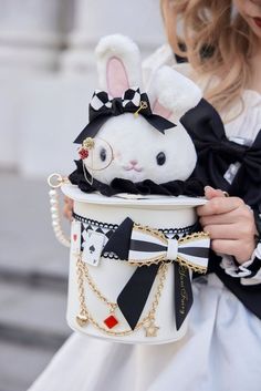 Animal Themed Outfits, Bunny Themed Outfit, Cute Bunny Outfits, Cute Bags Aesthetic, Magic Bunny, Bunny Clothes, Bunny Outfits, Magic Rabbit, Bunny Halloween