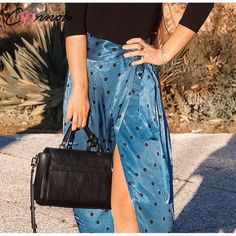 Winter Blue Skirt With Pockets, High-waist Blue Skirt For Winter, High Waist Blue Skirt For Winter, Blue High-waisted Winter Skirt, Blue Long Skirt For Winter, Belted Blue Skirt For Summer, Blue Belted Skirt For Summer, Summer Blue Belted Skirt, Casual Long Skirt