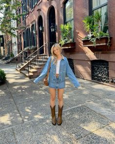 Denim Tuxedo Outfit, Fall Cowgirl Boot Outfits, Country Concert Outfit Inspo Fall, Ojai California Outfits, Fall Country Outfits Concert, Denim On Denim Concert Outfit, Denim On Denim Outfit Country, Winter Country Music Concert Outfit, Country Denim Outfits