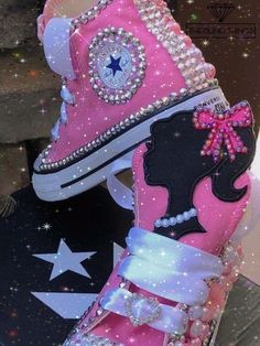 Barbie Birthday Party Ideas, Bedazzled Shoes Diy, Bedazzled Shoes