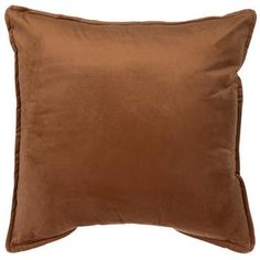 Dimensions: 22.83” H x 22.83” W x 7.67” D Shape: Square Color: Brown Shell Content: 100% Polyester Filling Content: 100% Polyester Quantity: 1 Care: Spot Clean Make a cozy addition to your couch with this classic Velvet Pillow! This large, square pillow boasts a lush, velvety exterior in a gorgeous color. A discreet zipper on the back makes it simple to keep clean. Elevate your living space with this elegant pillow! Dusty Rose Velvet Pillows, Cognac Velvet Pillow, Brown Velvet Pillow Cover, Warm Dark Orange Pillow, Dark Brown And Gold Throw Pillows, Keep Clean, Elegant Pillow, Velvet Pillow, Frame Decor