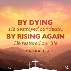 Resurrection Quotes, Resurrection Day, Jesus Is Alive, Resurrection Sunday, Easter Quotes, Jesus Resurrection, God The Father, E Card, A Cross