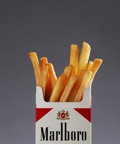 Marlboro french fries Running Schedule, 달력 디자인, Foto Art, Mindful Eating, Blender 3d, In A Box, A Box, Food Art