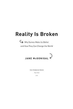 a book cover with the title reality is broken