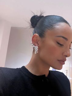 Hair Bun Design, 2024 Wardrobe, Hairstyle Inspo, Cute Piercings, Diy Clothes Design, Amina Muaddi, 1m Followers