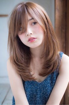 Beautiful Face 008 Long Hair Asian Hairstyles, Short Hairstyle Women 30s, Kids Layered Haircut, Korean Haircut Medium, Medium Length Hair With Bangs, Haircuts Straight Hair, Haircuts For Medium Hair, Long Hair With Bangs, Haircuts For Long Hair