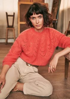 Knitwear Outfit Casual, Kręcony Bob, Knitwear Outfit, French Brands, Parisian Style, Cut And Style, Winter Collection, New Hair