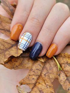 Plaid Nails, Fall Nails, Fall Vibes, Nail Inspo, Plaid, Nails, Beauty, Autumn Nails