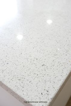 a white counter top in a kitchen