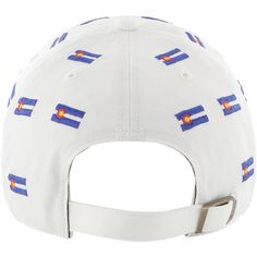 Designed by '47, this Confetti Clean Up hat is ready to help you cheer on your Denver Broncos. An adjustable closure and relaxed construction pair for a comfortable fit and feel. A classic Denver Broncos logo pairs with allover embroidery true to the team's connection to the city.Designed by '47, this Confetti Clean Up hat is ready to help you cheer on your Denver Broncos. An adjustable closure and relaxed construction pair for a comfortable fit and feel. A classic Denver Broncos logo pairs with White Visor Hat For Game Day, White Sports Fan Cap, White Flat Brim Hat For Game Day, White Sporty Hat With Curved Brim For Fan Gear, Cotton Sports Fan Hat With Curved Brim, Curved Brim Hats For Sports Events, Adjustable Curved Brim Hats For Fan Gear, Adjustable Curved Brim Fan Gear Hats, White Sports Fan Hat, One Size Fits Most