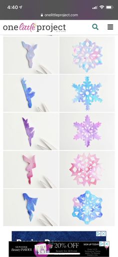 how to make coffee filter snowflakes for christmas and winter holidays with this step - by - step instructions