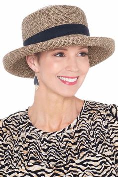 Willow Upturned Brim Sun Hat | Unique Sun Hats for Women Hat With Short Hair, Hats For Short Hair, Ladies Hats, Womens Hats, Hats And Caps, Kentucky Derby Hats, Hair Cover, Summer Work Outfits, Weather Wear