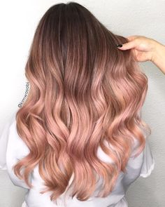 Rose Gold Hair Ombre, Rose Blonde, Ombré Hair, Blonde Hair Looks, Trendy Hair Color