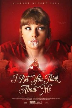 the movie poster for i bet you think about me, which features an image of a woman