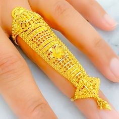 Full Finger Ring Gold, Wedding Fits, Traditional Rings, Helix Ring, Gold Finger Rings, Full Finger Rings, Gold Jewellry, Handmade Gold Jewellery, Wedding Jewellery Collection