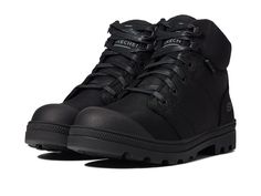 PRICES MAY VARY. Padded Collar Safety Toe Boot 3M Scotchgard Electrical Hazard Steel Toe Shoes, Steel Toe Boots, Shoes Black, Lace Up Boots, All Black Sneakers, Shoes Jewelry, Hiking Boots, Women's Shoes, Combat Boots