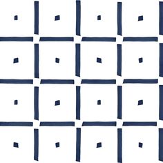 an abstract pattern made up of squares and rectangles in blue ink on white paper