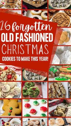 collage of old fashioned christmas cookies to make this year