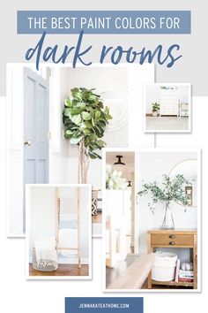 the best paint colors for dark rooms