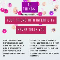 a poster with the words 10 things your friend with inferitity never tells you