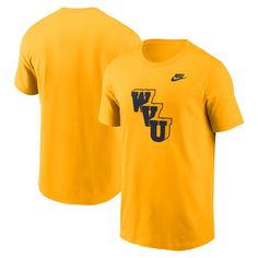 Proudly show off your die-hard loyalty to the West Virginia Mountaineers by wearing this Legacy Alternate Logo tee. Constructed by Nike, this T-shirt features stunning West Virginia Mountaineers graphics printed across the chest. The soft fabric and classic construction will ensure you stay comfortable all day long. Nike Mens Clothing, Nike West, West Virginia Mountaineer, Nike Gold, Nike Tshirt, Mens Gold, Logo Tee, Bottom Clothes, Logo Tees