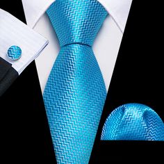 Sky Blue Ornament XL Tie, Pocket Square and Cufflinks tie sets    - Sophisticated Gentlemen Luxury Blue Ties For Business, Blue Tie For Formal Father's Day, Elegant Blue Suit And Tie Accessories For Father's Day, Elegant Blue Suit And Tie Accessories For Office, Elegant Blue Cufflinks For Business, Luxury Blue Suit And Tie Accessories For Office, Blue Cufflinks For Father's Day Formal Wear, Blue Cufflinks For Father's Day Formal Occasion, Blue Cufflinks For Father's Day Formal Events