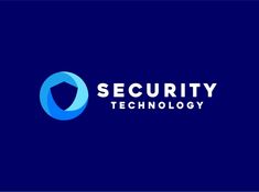 the security technology logo on a blue background