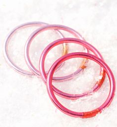 Set of 4. Refer to size guide for sizing. These bangles are weightless, soundless, waterproof and TSA proof. Life In Pink, 2024 Wishlist, Holiday 2022, Bangles Set, Rock Candy, Candy Shop, Bangle Set, Holiday Gift Guide, Carousel