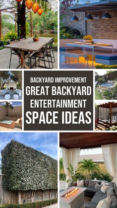 backyard improvement and landscaping ideas that are easy to do in the back yard or patio