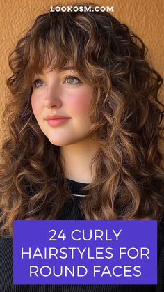 Check out our collection of 24 curly hairstyles designed to complement and balance round face shapes. Tap the pin for styling ideas and follow us for daily hair trends! #CurlyHairstyles #RoundFaceBeauty #StylishCurls #HairGoals #Inspo Haircuts For Curly Hair And Round Face, Cubby Round Face Haircuts, Curly Hairstyles To Hide Big Forehead, Hairstyles For Round Faces Curly Hair, Curly Round Face Haircut, Curly Hairstyles For Fine Hair, Curly Haircuts For Round Face, Haircuts For Curly Hair Round Face