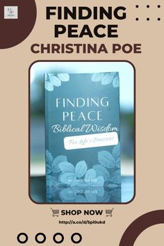 a book with the title finding peace on it