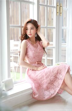 Mode Rose, Rok Mini, Park Soo Yeon, Ribbon Belt, Lace Ribbon, Beauty Collection, Romantic Style