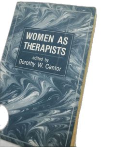 a book with the title women as therapists written in black and white